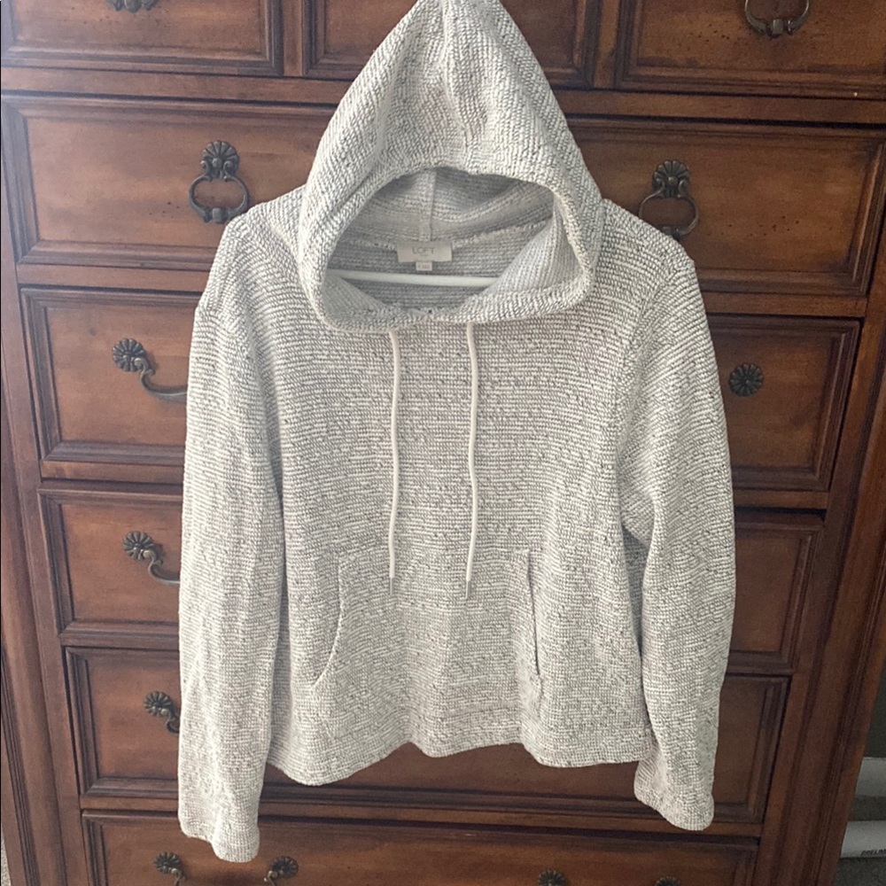 Ceam and black Hooded Sweater